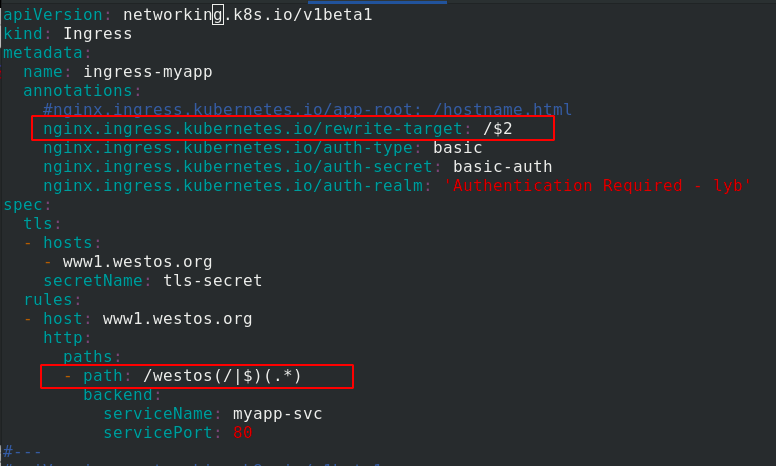 运维实操 kubernetes 七 ingress服务加密 认证 地址重写