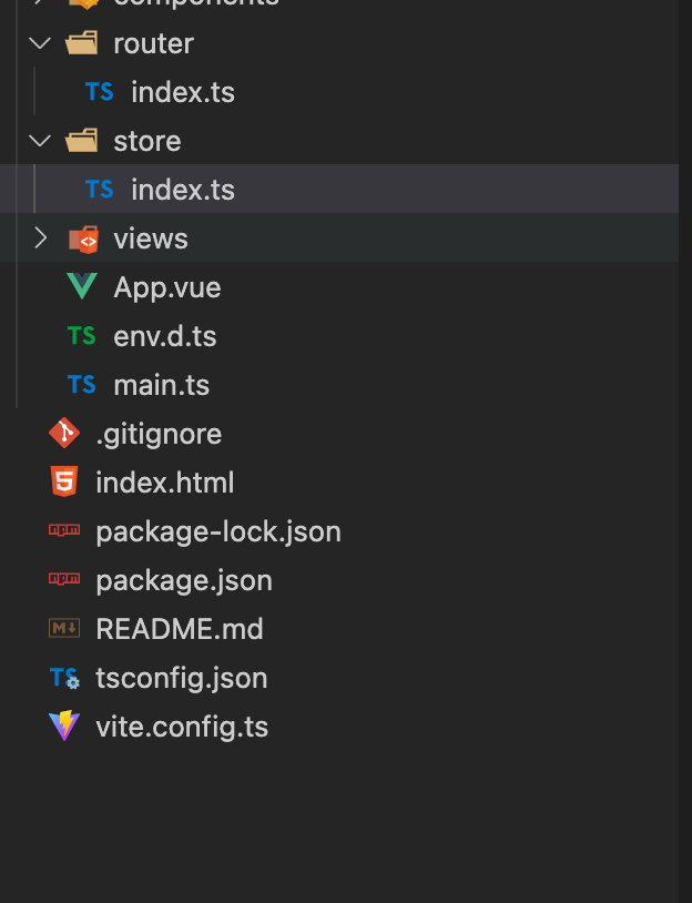 Vite Vue3 TS Vue-Router Vue-Store Create Project - Programmer Sought