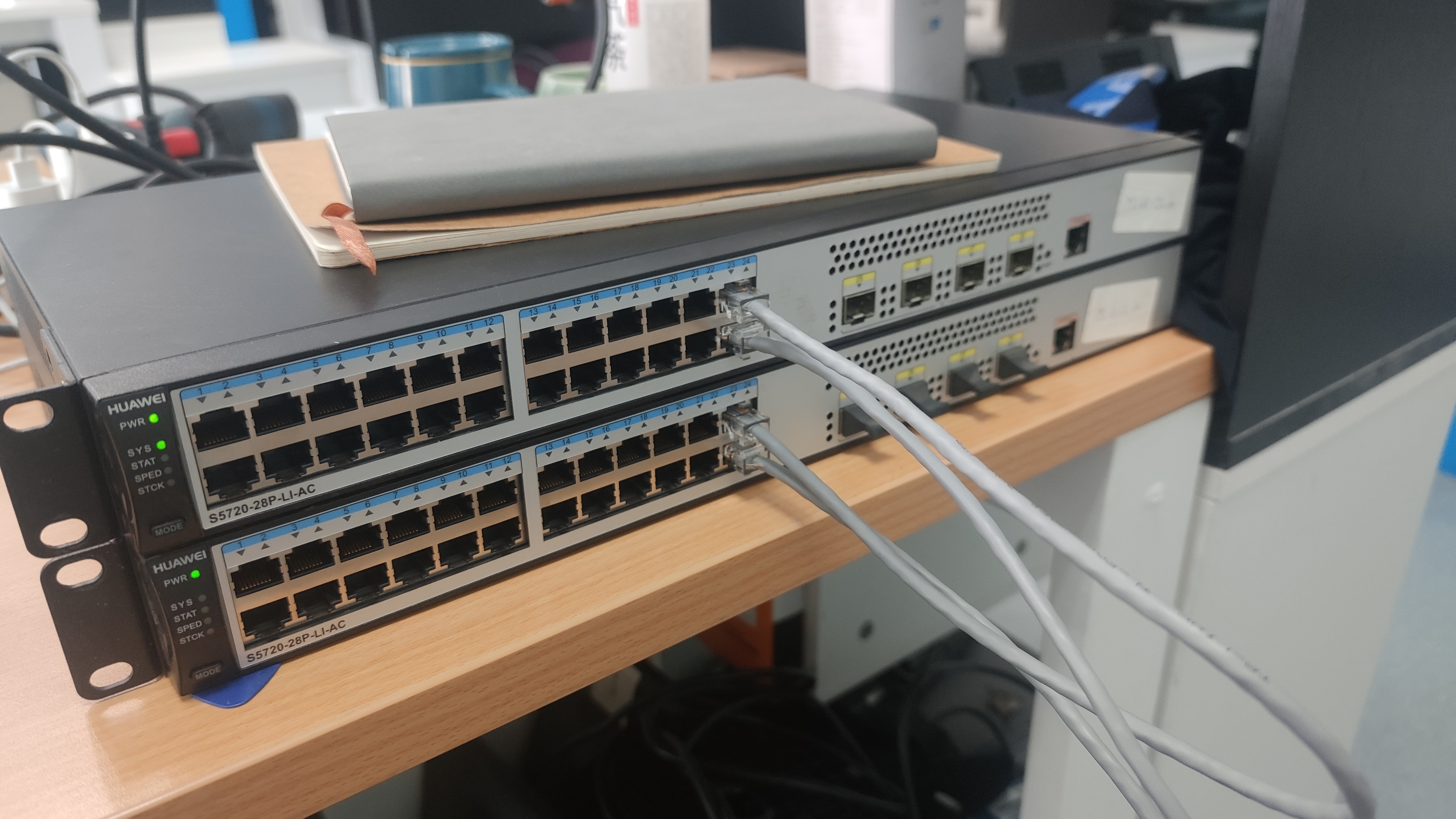 华为交换机堆叠配置和注意的点