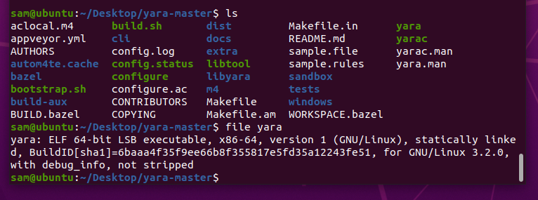linux 静态编译 yara