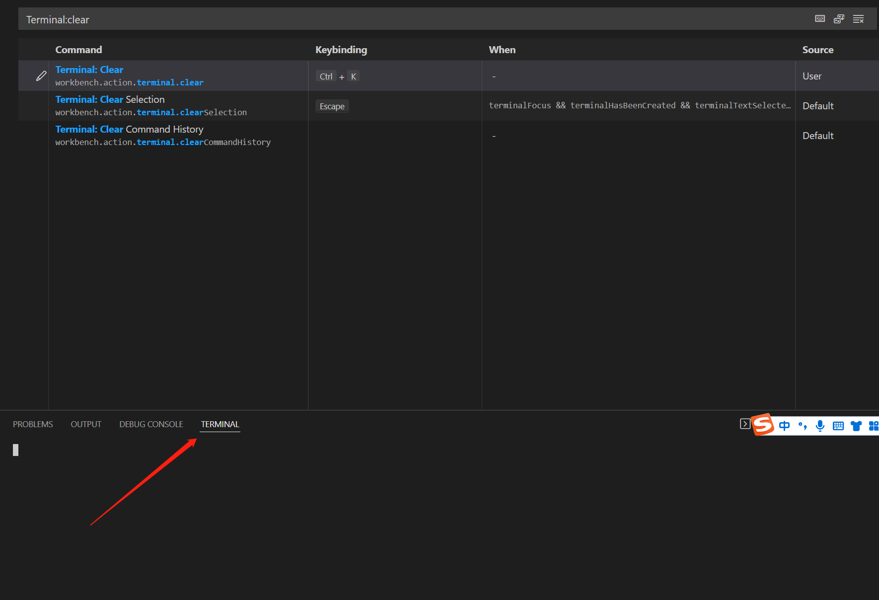 VS Code 快速清空控制台 快捷键设置_window vscode 清空控制台-CSDN博客