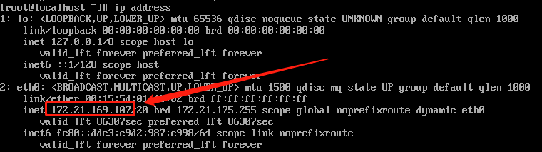 linux 查询ip没有显示IPv4