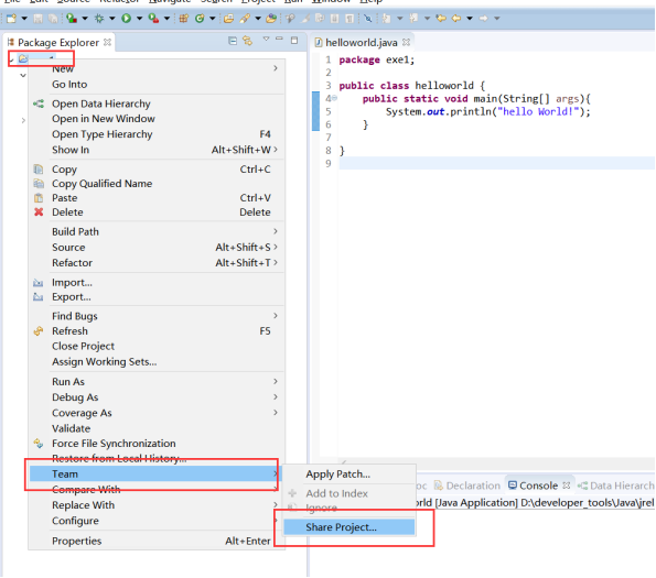 编写第一个java程序【Eclipse+github+“hello world”】_eclipse github 新建java-CSDN博客