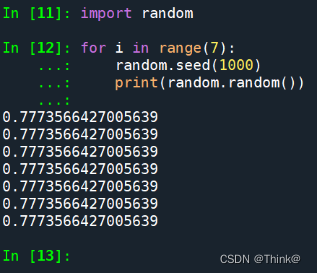 (Python 3)Random seed 随机种子_python random.seed-CSDN博客