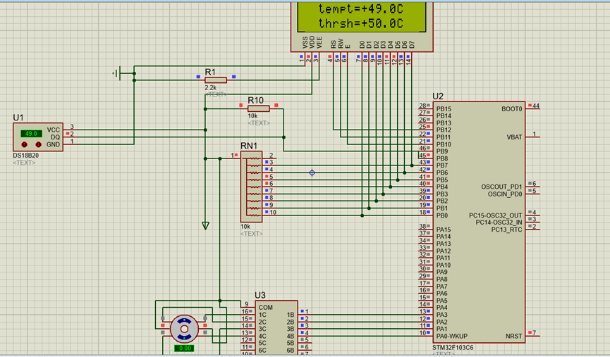 基于STM32的散热风扇设计（Proteus+keil+设计说明书）