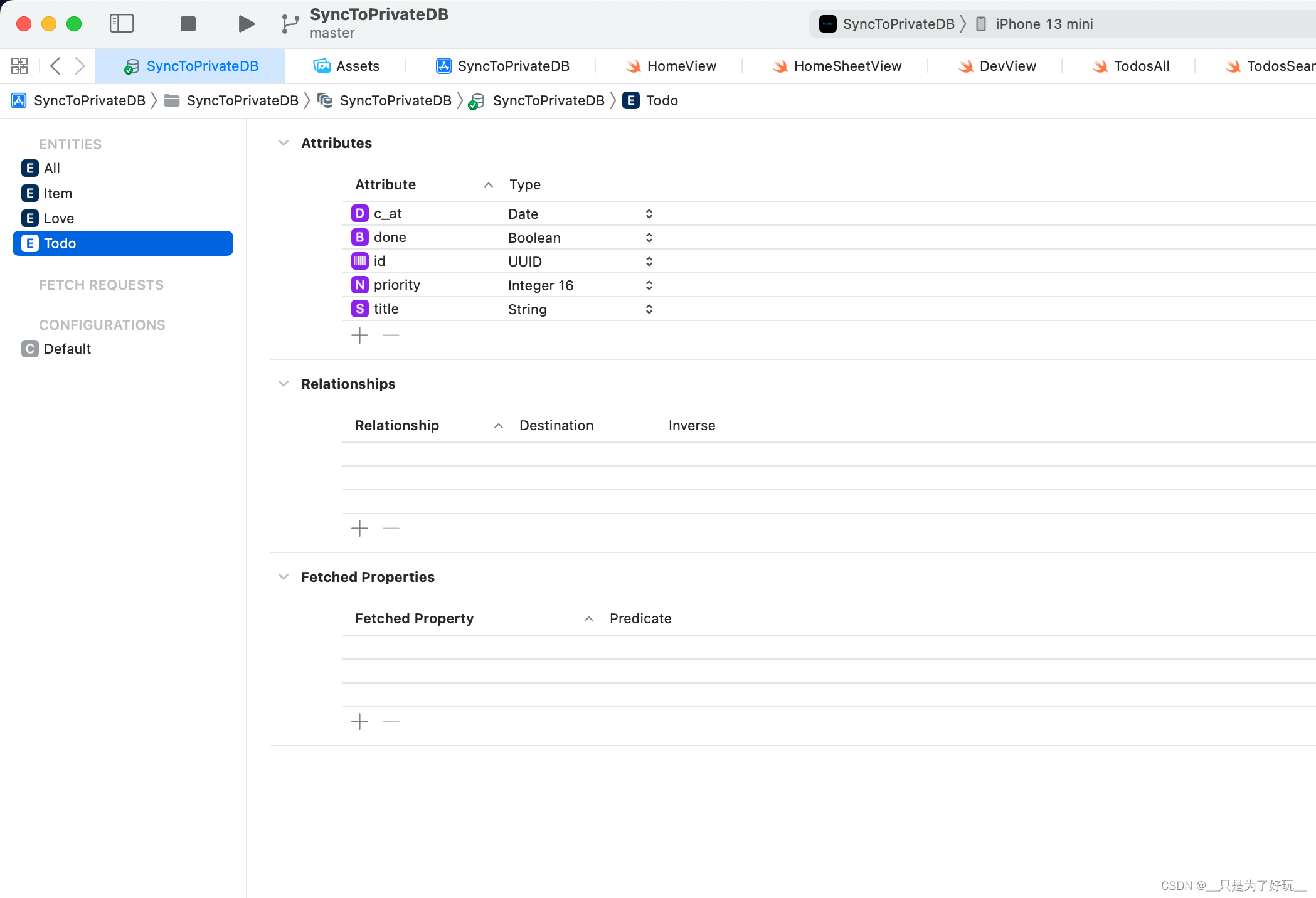 Swift SwiftUI CoreData 过滤数据 1