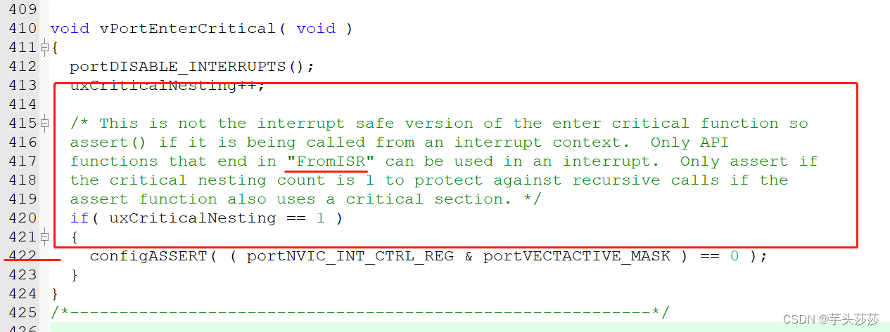 FreeRTOS中断与任务之间同步（Error:..\..\FreeRTOS\portable\RVDS\ARM_CM4F\port.c,422 ）