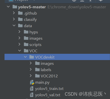 yolov5 V7.0版本 使用Pascal voc 2012 数据集训练