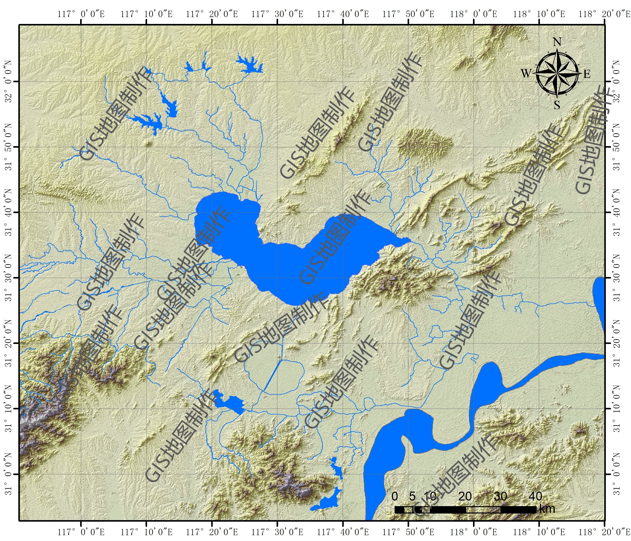 安徽省湖泊河流arcgis地形图shp图层文件下载_arcmap,安徽省地图-csdn