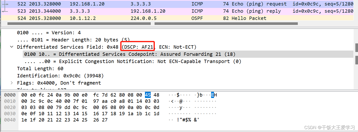 QOS MQC的配置实验_remark dscp af21-CSDN博客
