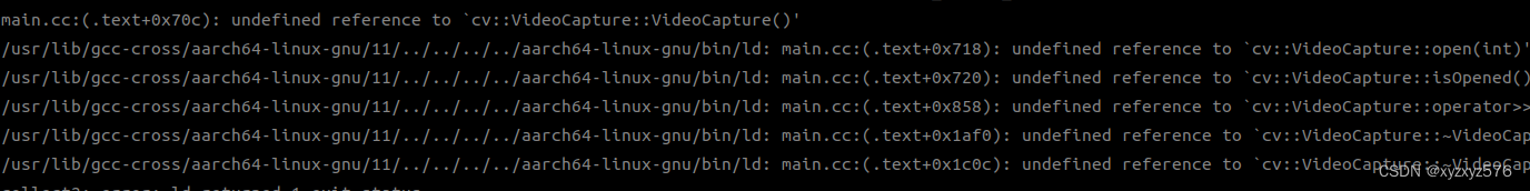 arch64-linux-gnu/bin/ld: main.cc:(.text+0x718): undefined reference to ...