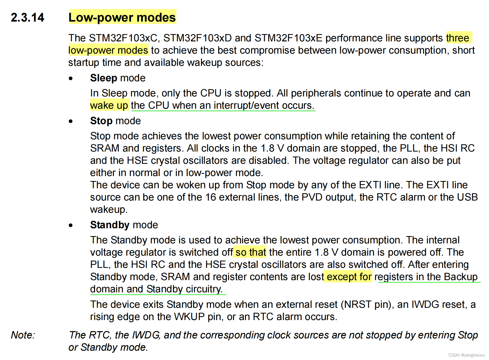 STM32微控制器的低功耗模式