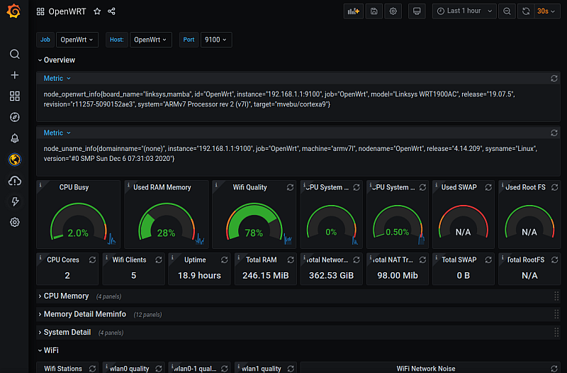 openwrt runtime params