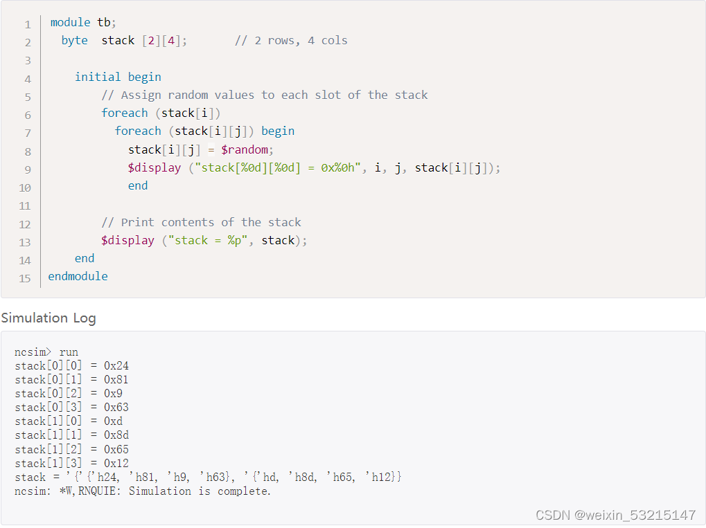 SystemVerilog笔记——Arrays_systemverilog三维数组-CSDN博客
