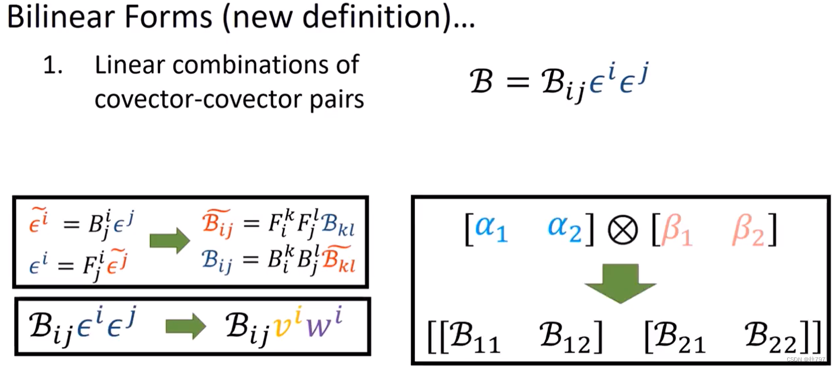 14.Tensor Product：Covector-Covector Pairs