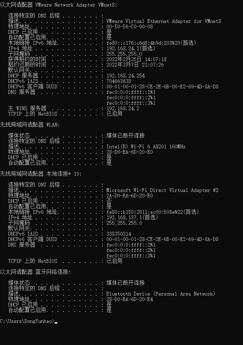 计算机网络——常用的网络命令「终于解决」