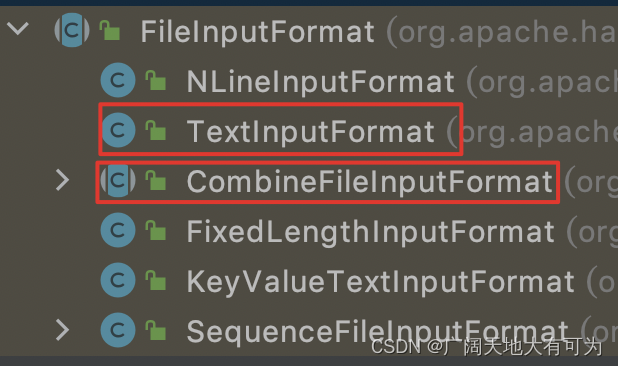 源码阅读笔记 InputFormat、FileInputFormat、CombineTextInputFormat