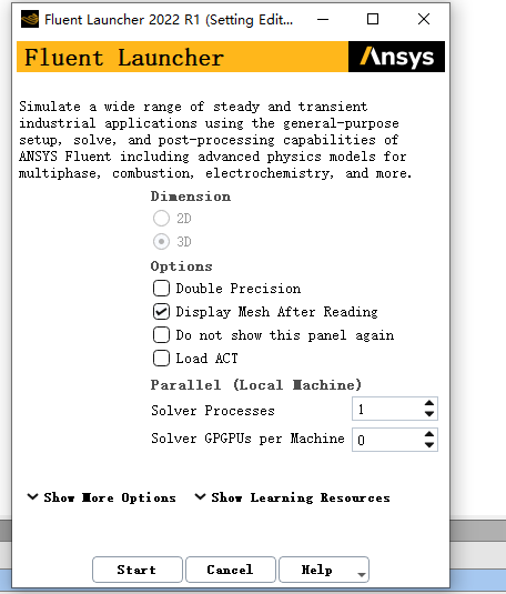 【Fluent】Error： Model information is incompatible with incoming mesh.