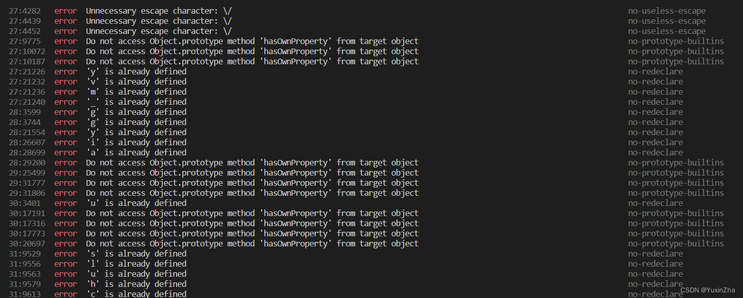  you may use special comments to disable some warnings error in 
