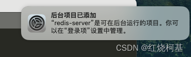 MAC 通过 brew安装 redis 并且设置开机启动