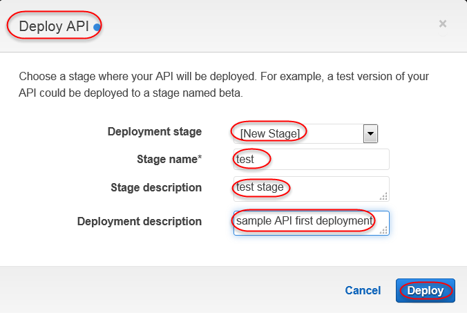 aws api gateway 通过导入一个例子来创建一个REST API