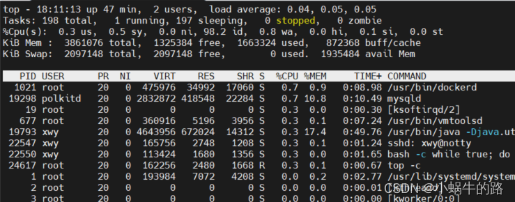 Linux-top命令解释