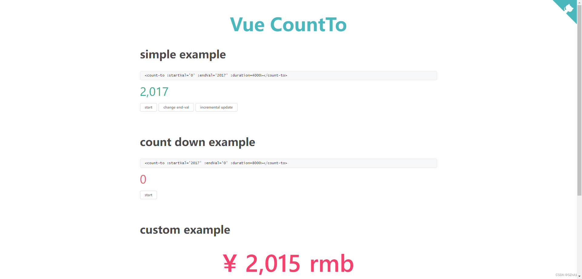 【VUE】数字动态变化到目标值-vue-count-to