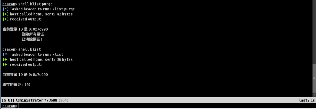 WIndows查看清空票据_klist全部清除-CSDN博客