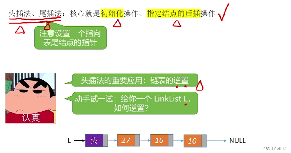 单链表的建立(头插法、尾插法)(数据结构与算法)