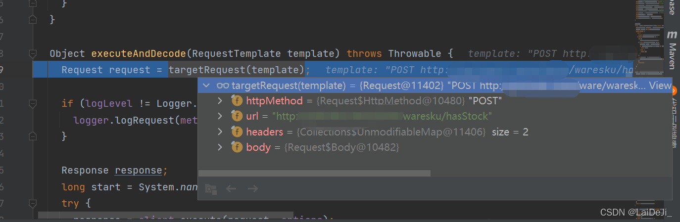 targetRequest(template)
