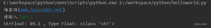 【自学Python】Python input()函数