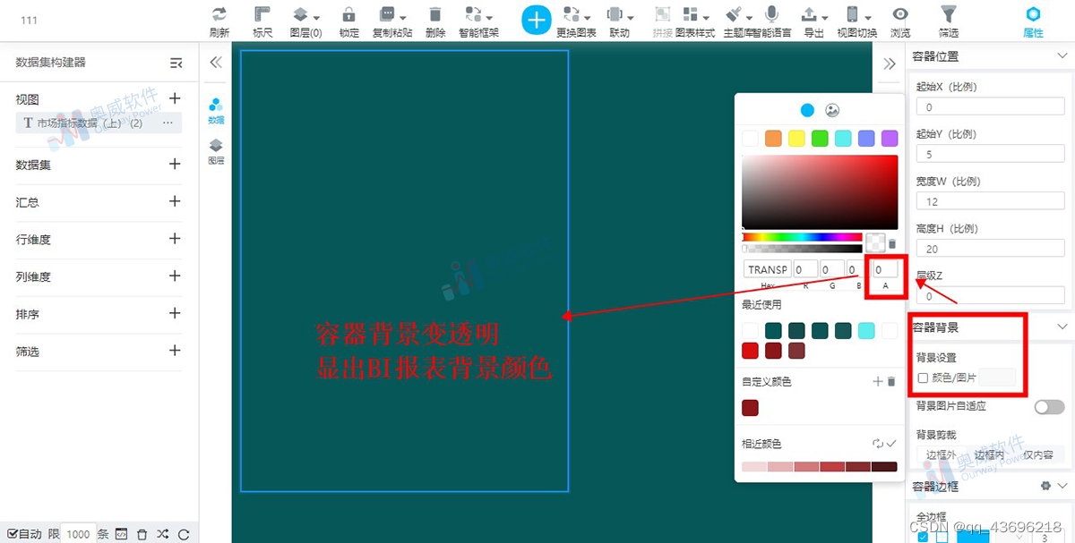 经验分享|BI数据可视化报表布局——容器