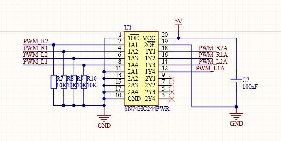 ▲ 图 4.6pwm接收与发出