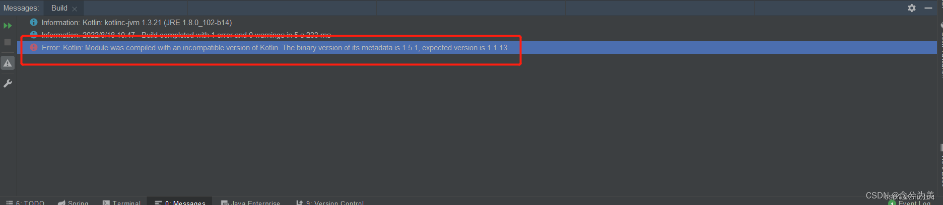 解决Error:Kotlin: Module was compiled with an incompatible version of Kotlin. The binary version of ..，Kotlin模块版本不兼容错误解决方案，模块编译与二进制版本不匹配，Kotlin模块版本不兼容错误解决方案，模块编译与二进制版本不匹配问题修复指南