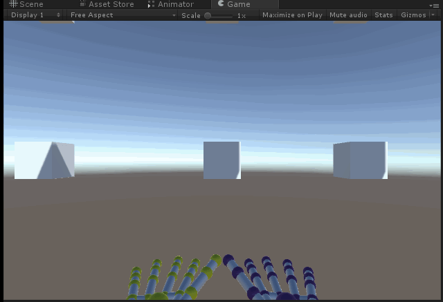 LeakMotion 实现手势漫游场景