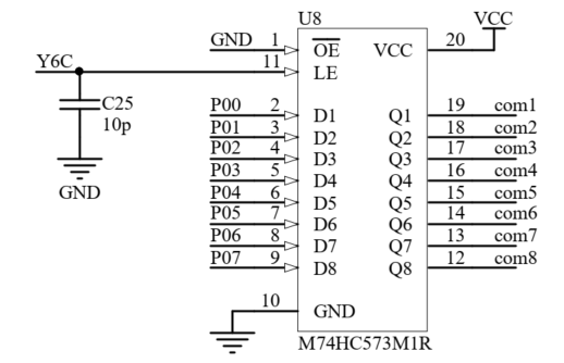 74HC573