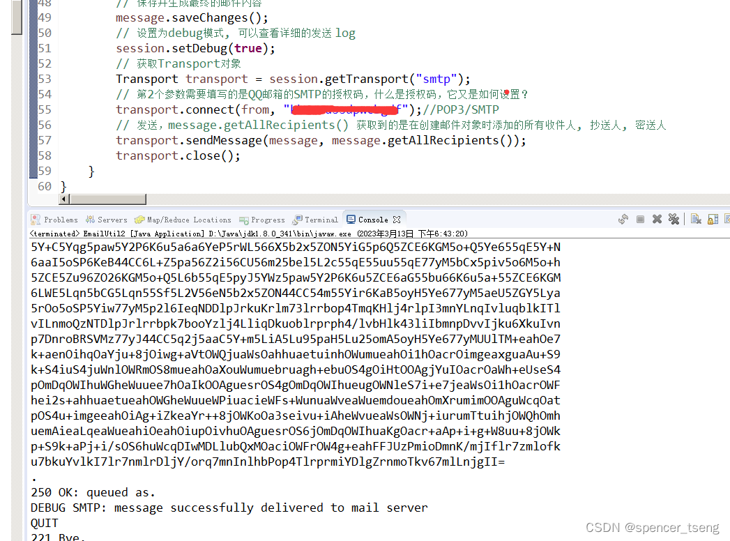 javax.mail.AuthenticationFailedException 535 Login Fail._debug