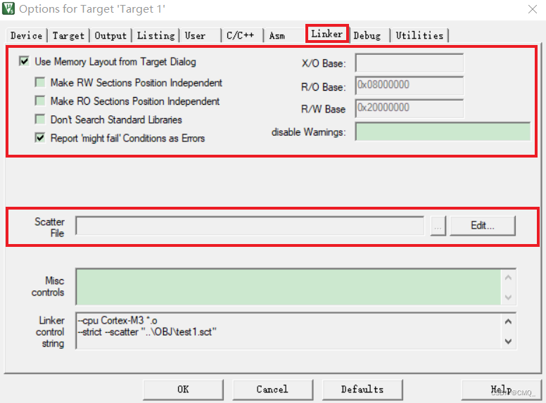 keil工程目标选项配置：Options for Target_keil options for target-CSDN博客