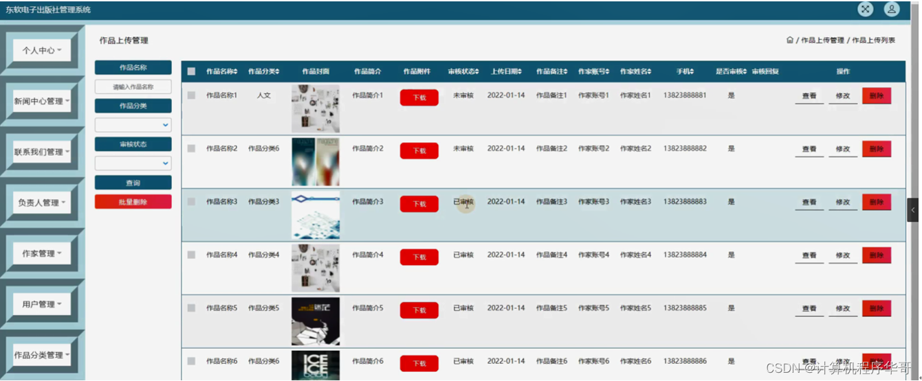 [附源码]SSM计算机毕业设计东软电子出版社管理系统JAVA