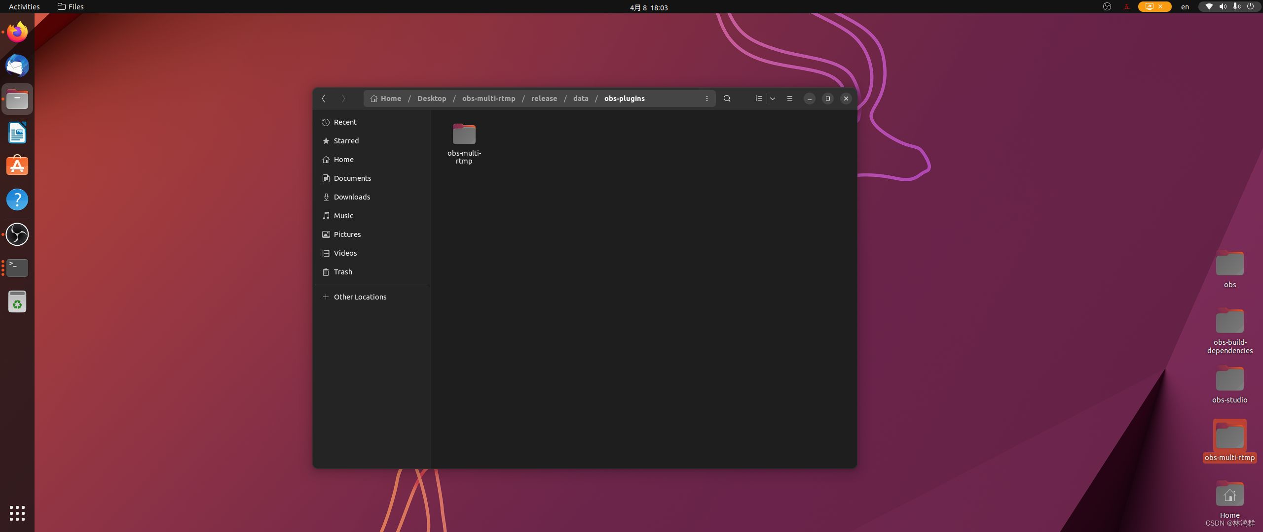 ubuntu21.10編譯OBS多路推流插件obs-multi-rtmp