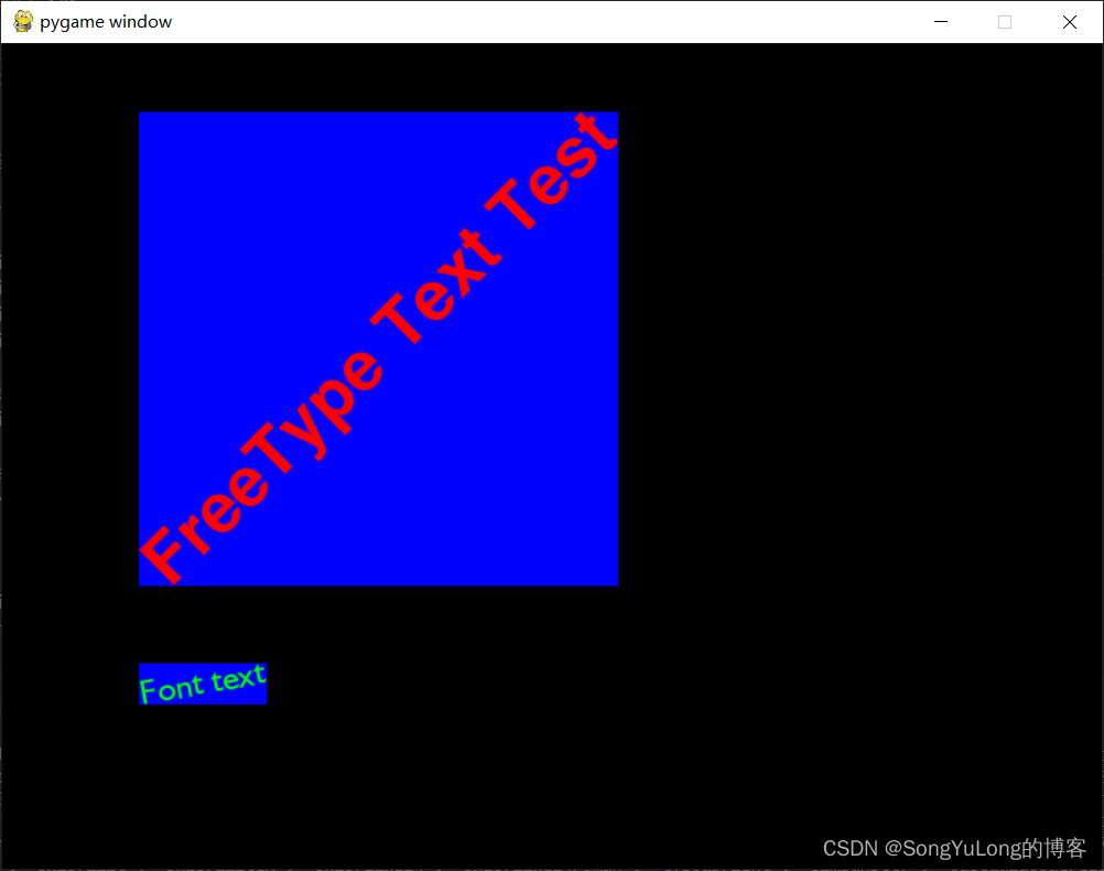 Pygame编程（10）freetype模块