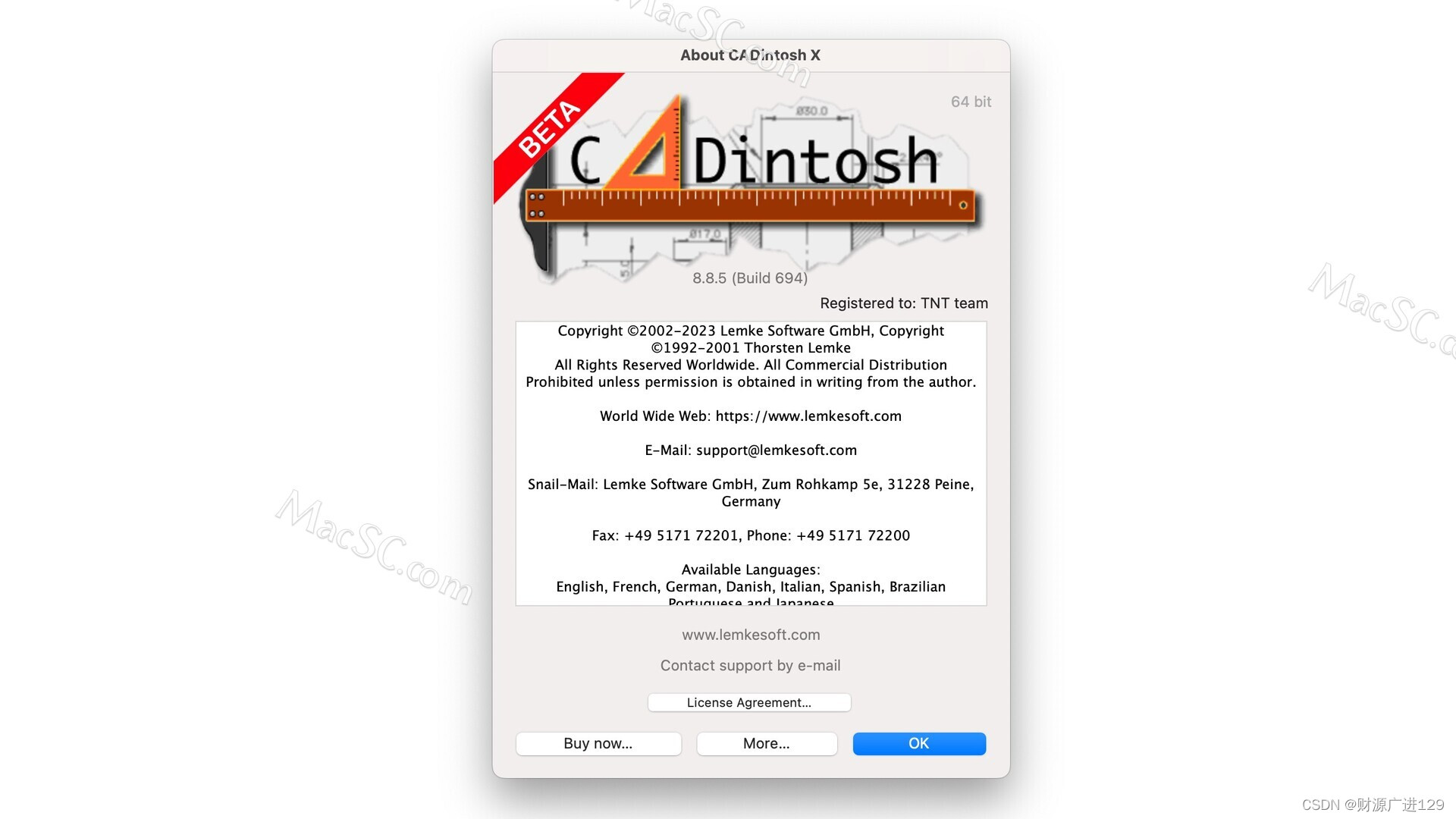CADintosh X for mac CAD绘图软件2D CAD 程序 兼容 M1