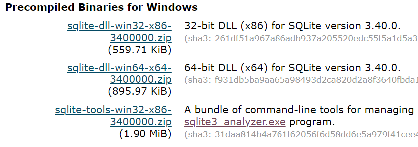 下载SQLite