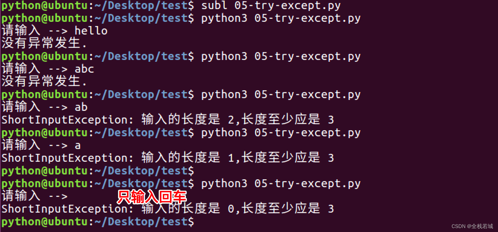 【从零学习python 】58.Python中的自定义异常及引发异常的方法