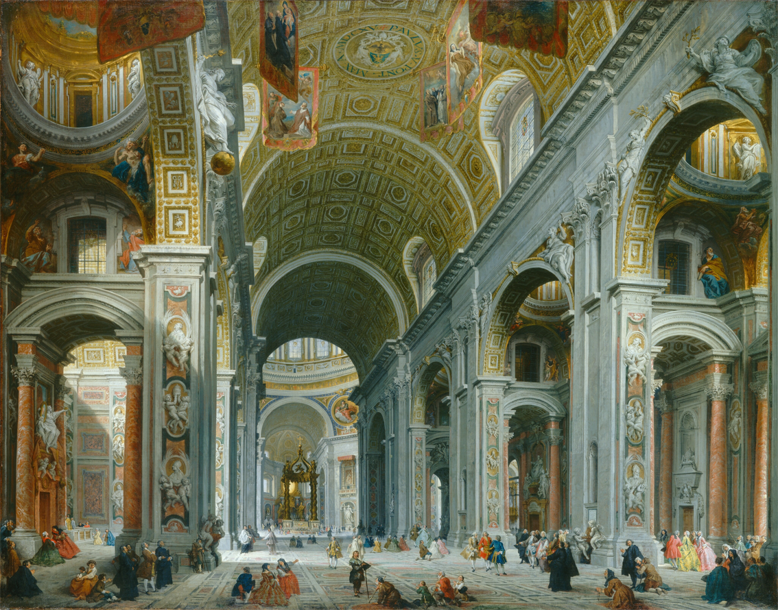 Interior of Saint Peter's, Rome*, c. 1754 