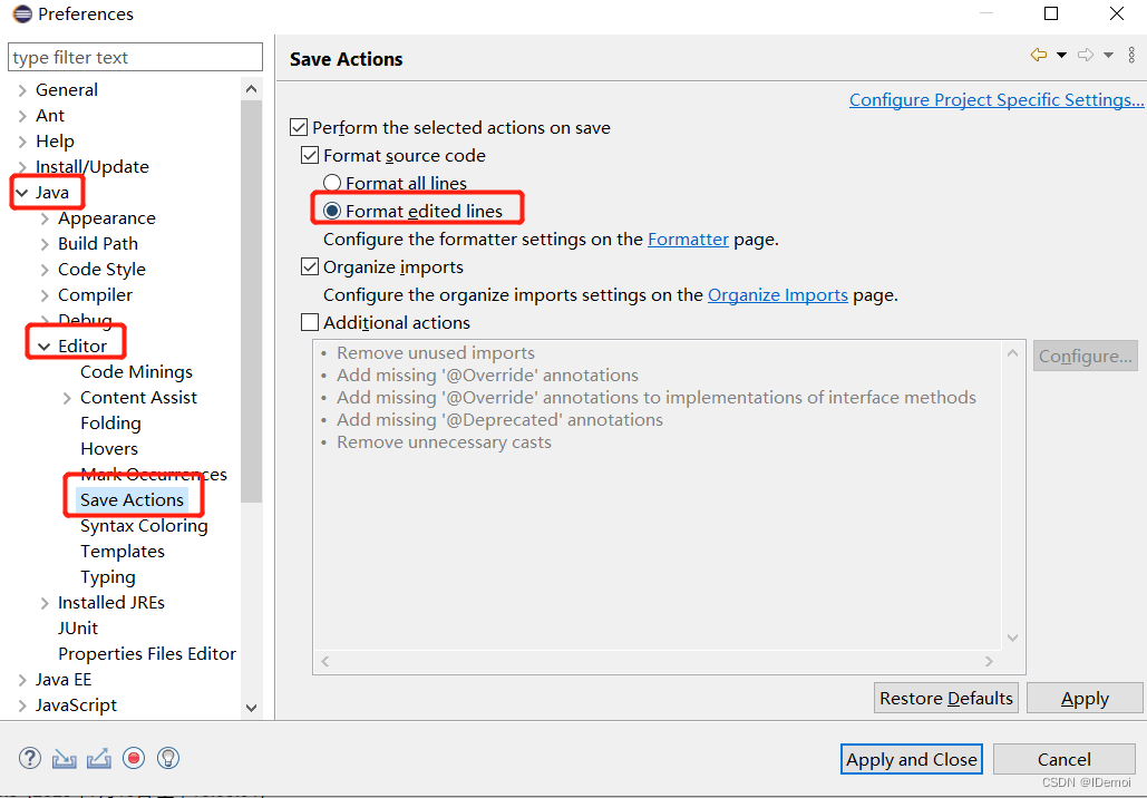Eclipse 保存代码时不格式化代码(Formatter)_eclipse取消保存自动格式化-CSDN博客