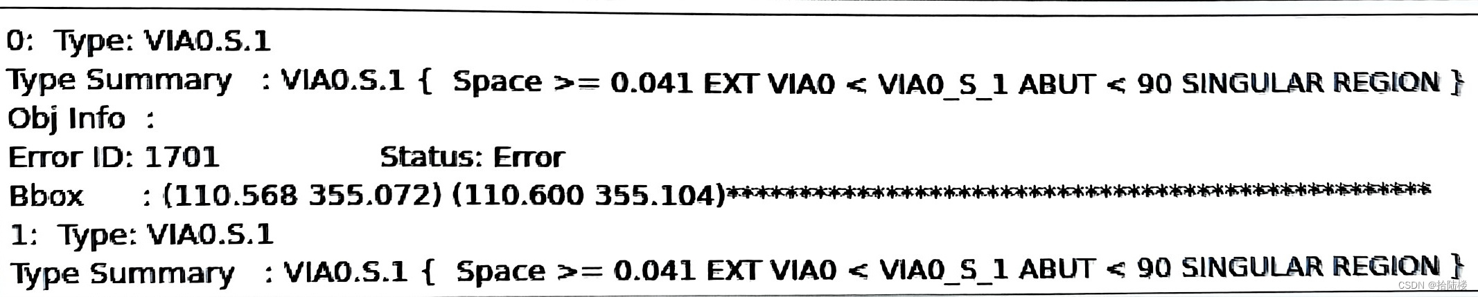tsmc12：via0的spacing问题（Via0.S.1）