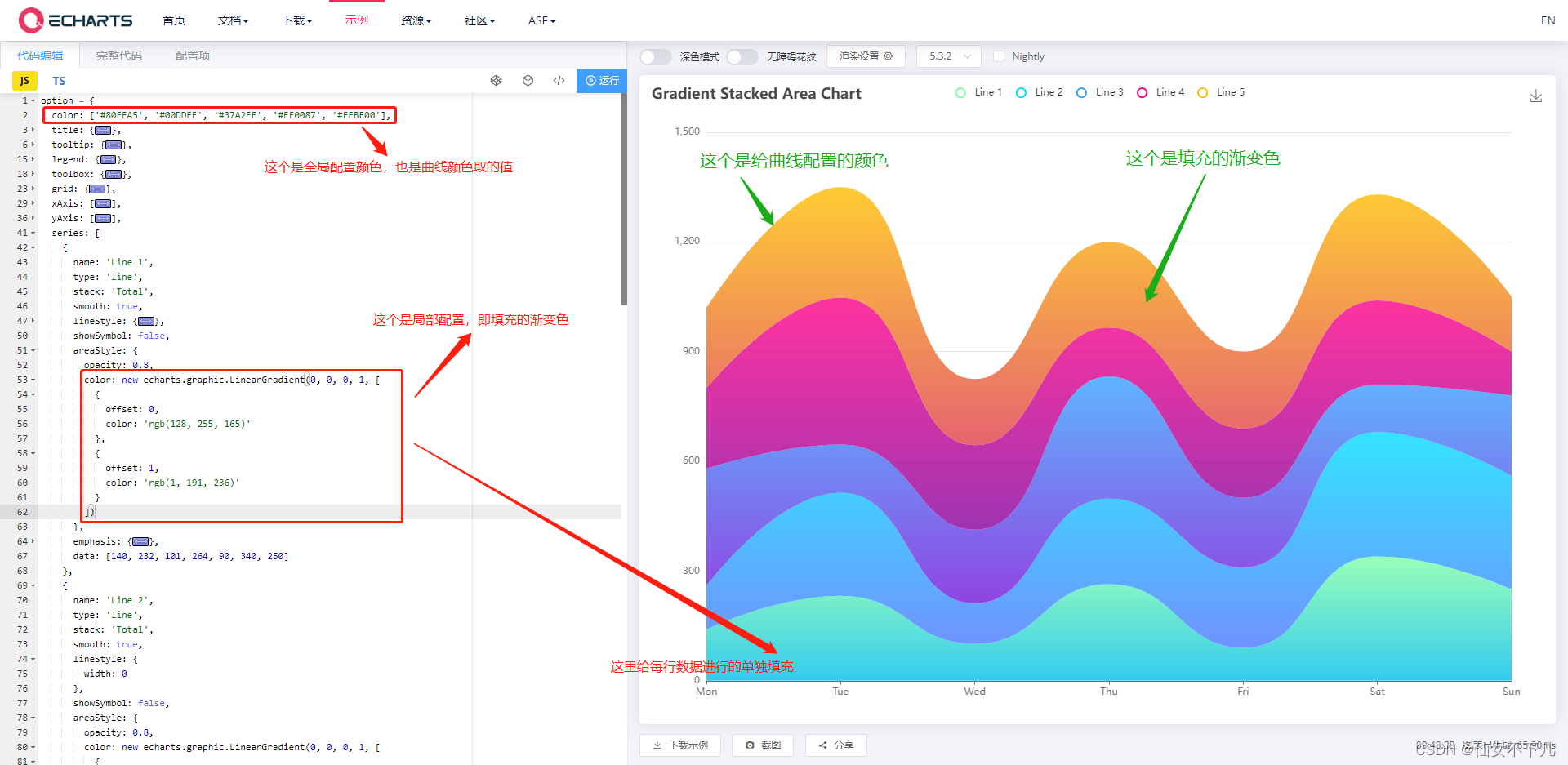 color配置渐变、纹理等颜色