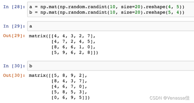 Python numpy - 数组与矩阵的运算