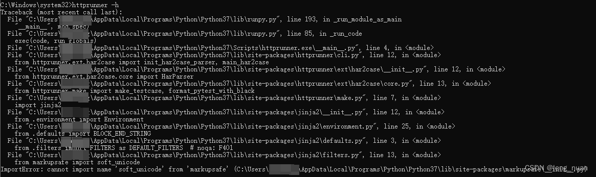 Importerror: Cannot Import Name 'Soft_Unicode' From 'Markupsafe'  (C:\Users\Xxx\Appdata\Local\Program_Importerror: Cannot Import Name ' Soft_Unicode' Fro_Leng_Nuan的博客-Csdn博客